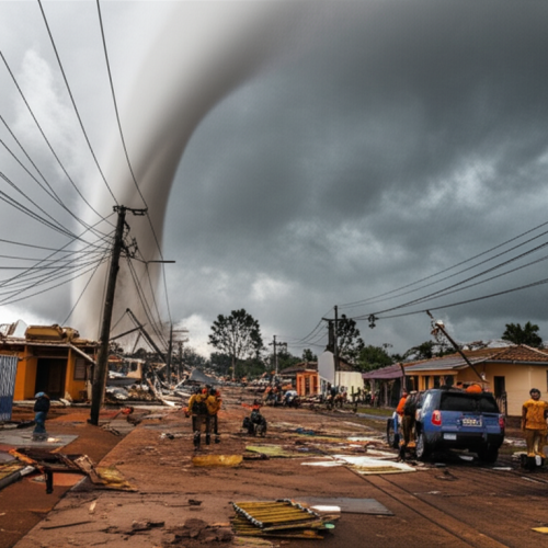Tornado Devastador Atinge Rio Bonito do Iguaçu